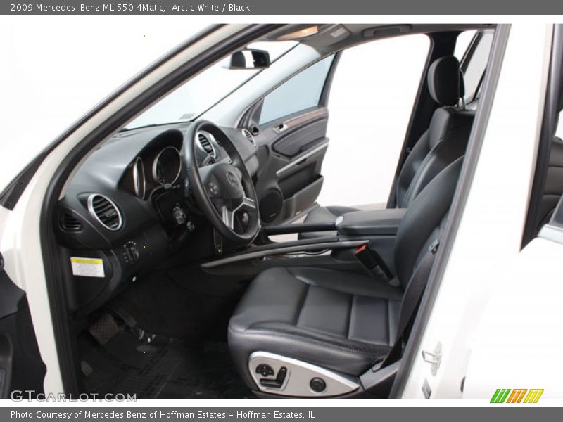 Arctic White / Black 2009 Mercedes-Benz ML 550 4Matic
