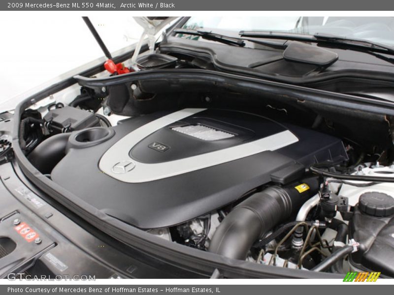 Arctic White / Black 2009 Mercedes-Benz ML 550 4Matic