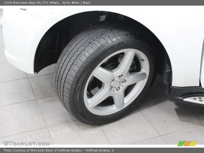 Arctic White / Black 2009 Mercedes-Benz ML 550 4Matic