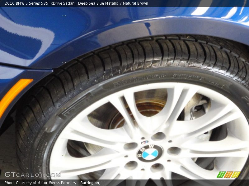 Deep Sea Blue Metallic / Natural Brown 2010 BMW 5 Series 535i xDrive Sedan