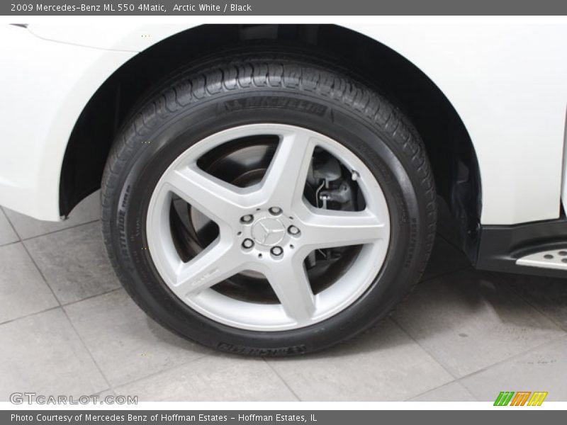 Arctic White / Black 2009 Mercedes-Benz ML 550 4Matic