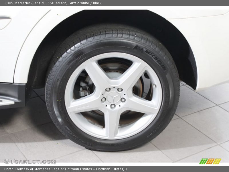 Arctic White / Black 2009 Mercedes-Benz ML 550 4Matic