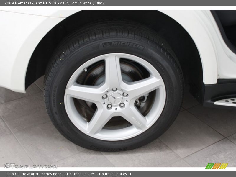 Arctic White / Black 2009 Mercedes-Benz ML 550 4Matic