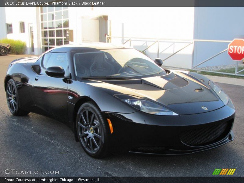 Phantom Black / Black Leather 2010 Lotus Evora Coupe