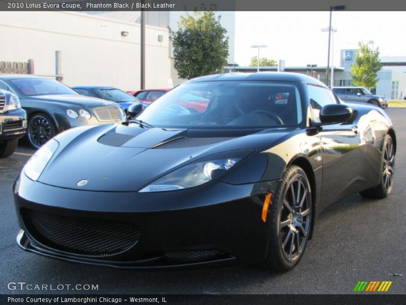 Phantom Black / Black Leather 2010 Lotus Evora Coupe
