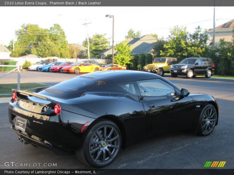 Phantom Black / Black Leather 2010 Lotus Evora Coupe