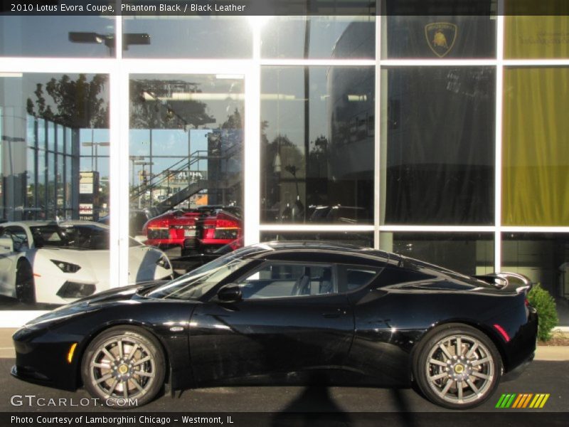 Phantom Black / Black Leather 2010 Lotus Evora Coupe