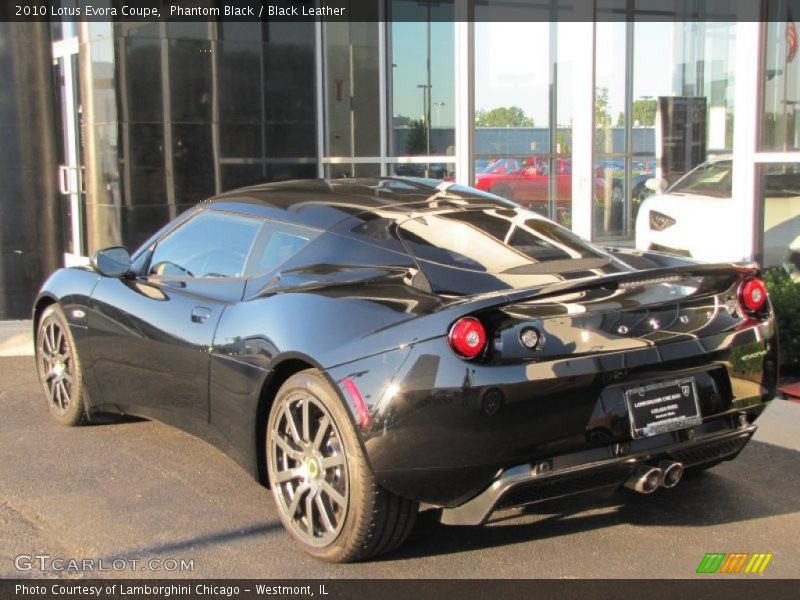 Phantom Black / Black Leather 2010 Lotus Evora Coupe