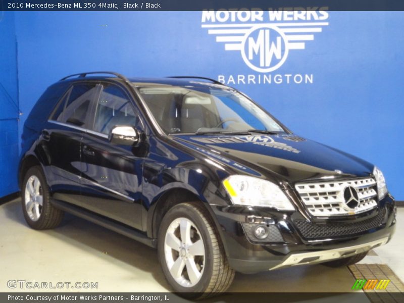 Black / Black 2010 Mercedes-Benz ML 350 4Matic