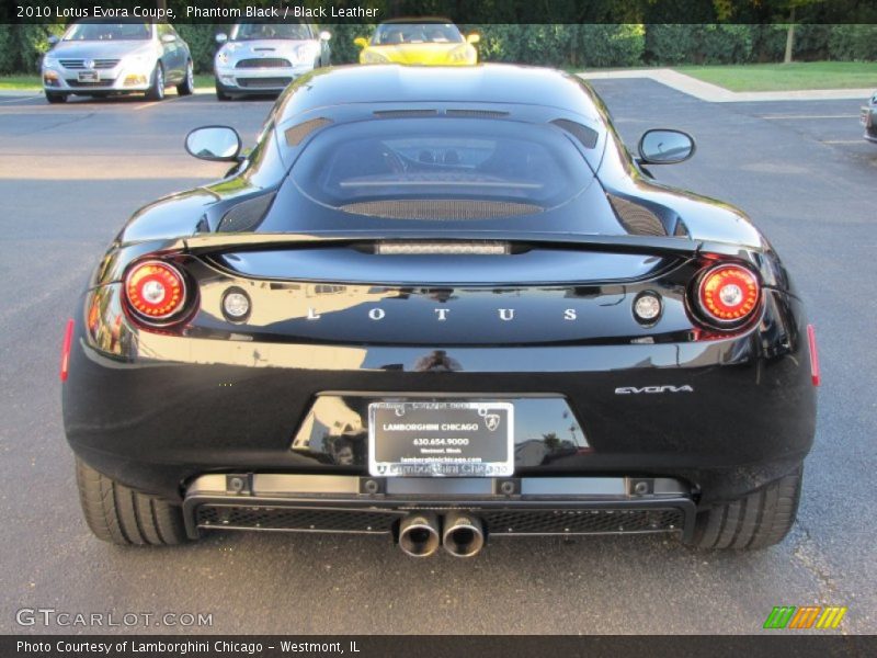 Phantom Black / Black Leather 2010 Lotus Evora Coupe