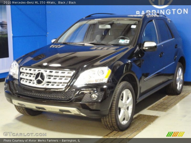 Black / Black 2010 Mercedes-Benz ML 350 4Matic