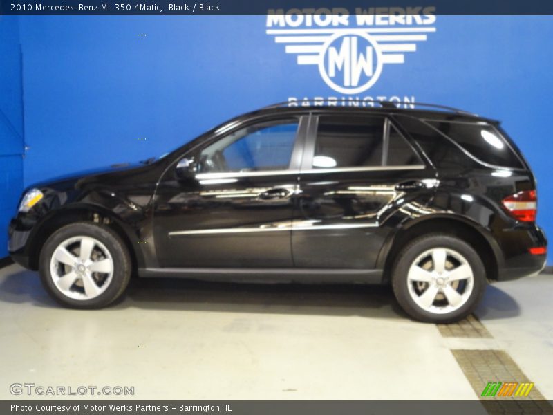Black / Black 2010 Mercedes-Benz ML 350 4Matic