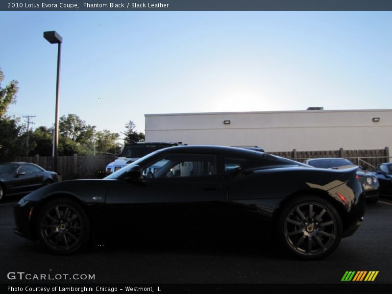 Phantom Black / Black Leather 2010 Lotus Evora Coupe