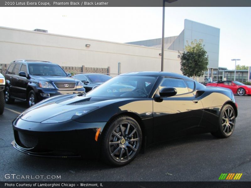 Phantom Black / Black Leather 2010 Lotus Evora Coupe