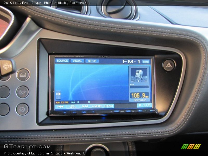 Phantom Black / Black Leather 2010 Lotus Evora Coupe