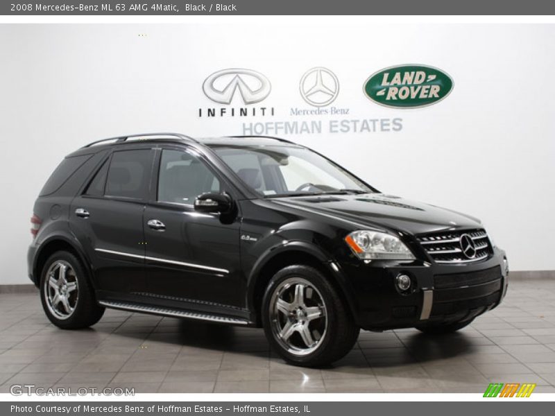 Black / Black 2008 Mercedes-Benz ML 63 AMG 4Matic