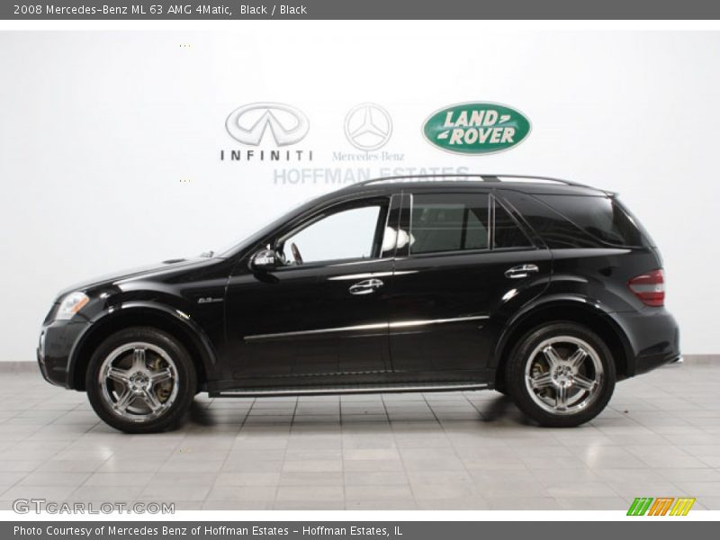 Black / Black 2008 Mercedes-Benz ML 63 AMG 4Matic