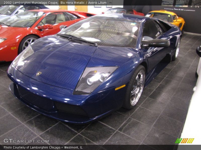 Blu Hera Metallic / Avorio Lilium 2002 Lamborghini Murcielago Coupe