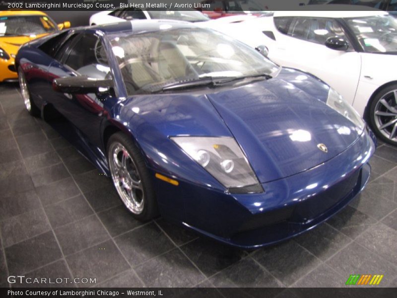 Blu Hera Metallic / Avorio Lilium 2002 Lamborghini Murcielago Coupe