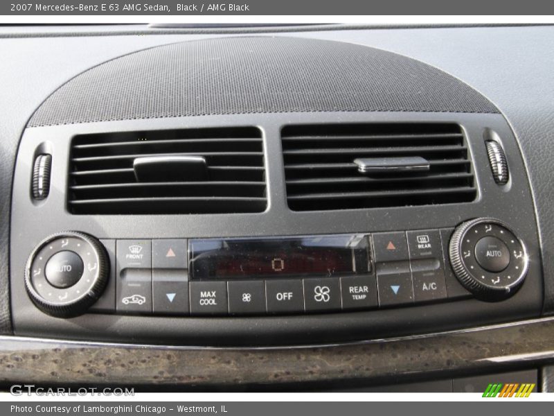 Controls of 2007 E 63 AMG Sedan