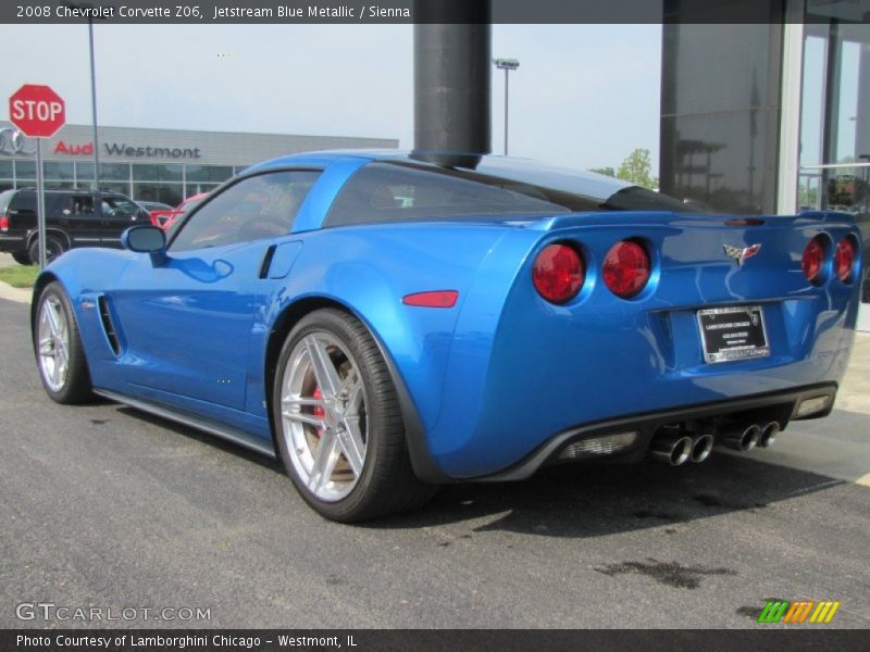 Jetstream Blue Metallic / Sienna 2008 Chevrolet Corvette Z06