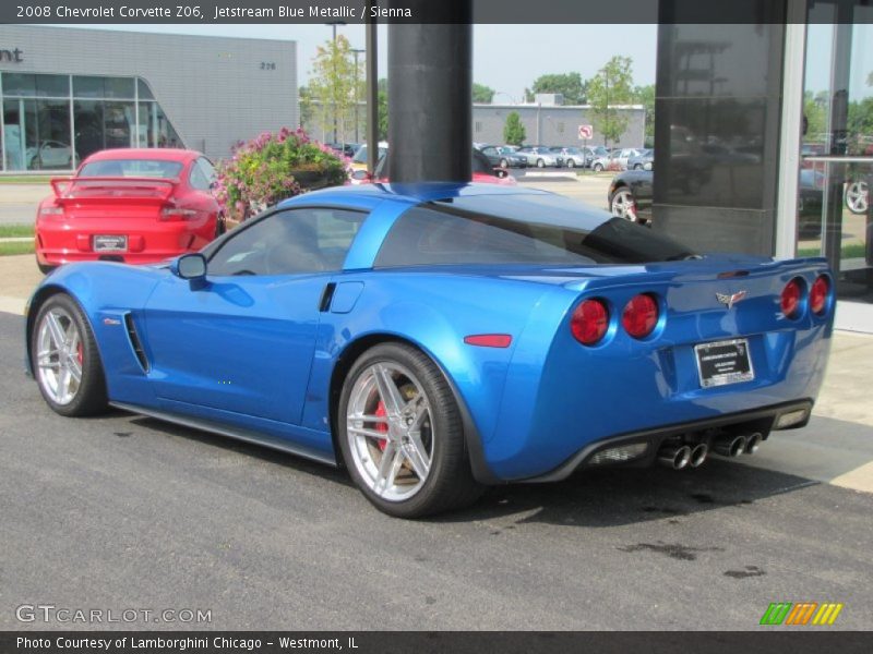 Jetstream Blue Metallic / Sienna 2008 Chevrolet Corvette Z06