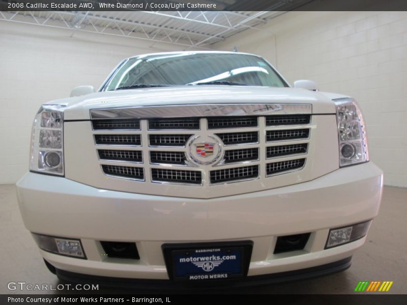 White Diamond / Cocoa/Light Cashmere 2008 Cadillac Escalade AWD