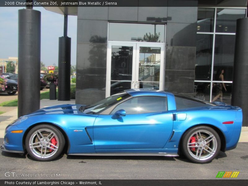 Jetstream Blue Metallic / Sienna 2008 Chevrolet Corvette Z06