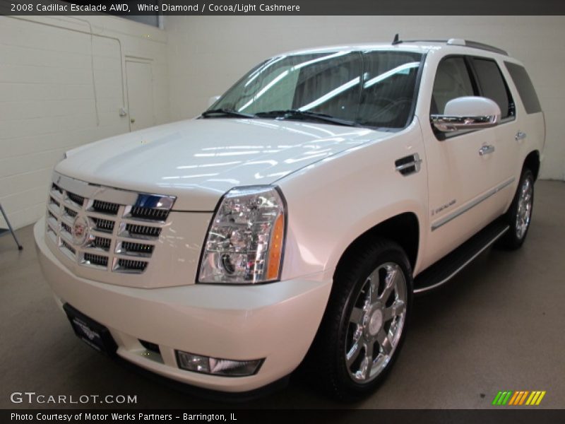 White Diamond / Cocoa/Light Cashmere 2008 Cadillac Escalade AWD