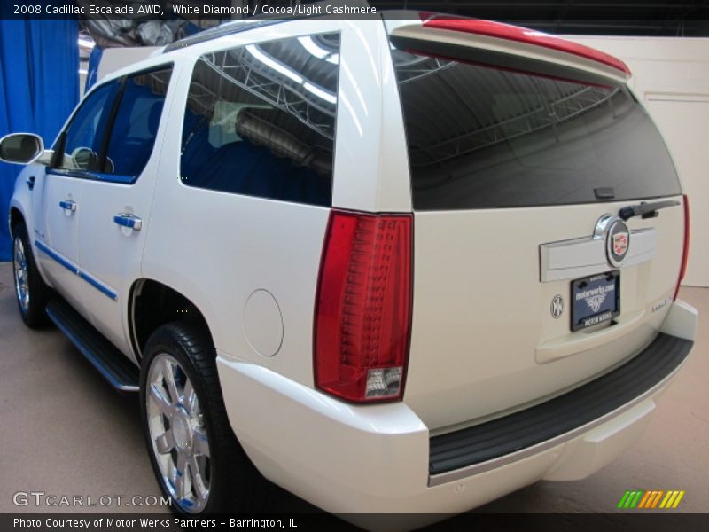 White Diamond / Cocoa/Light Cashmere 2008 Cadillac Escalade AWD
