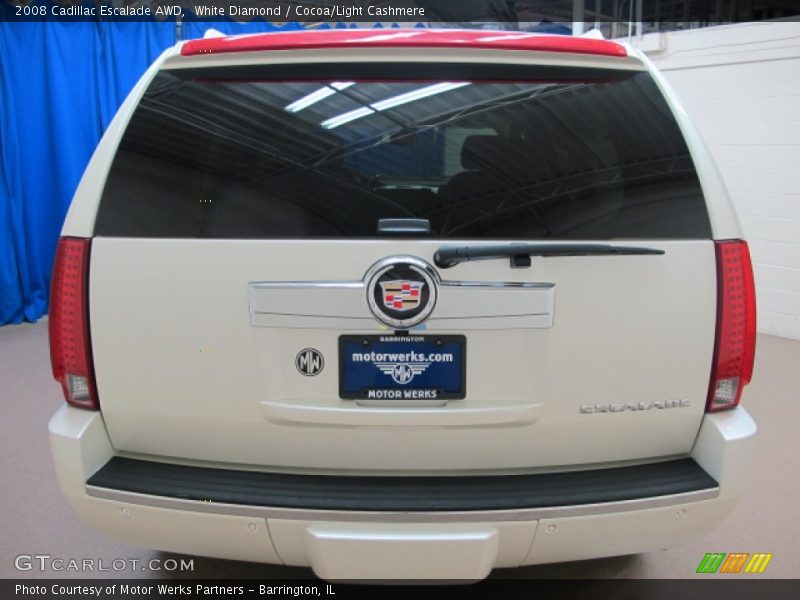 White Diamond / Cocoa/Light Cashmere 2008 Cadillac Escalade AWD