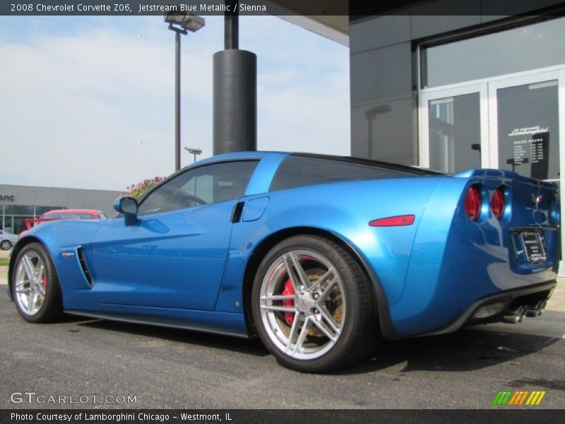 Jetstream Blue Metallic / Sienna 2008 Chevrolet Corvette Z06