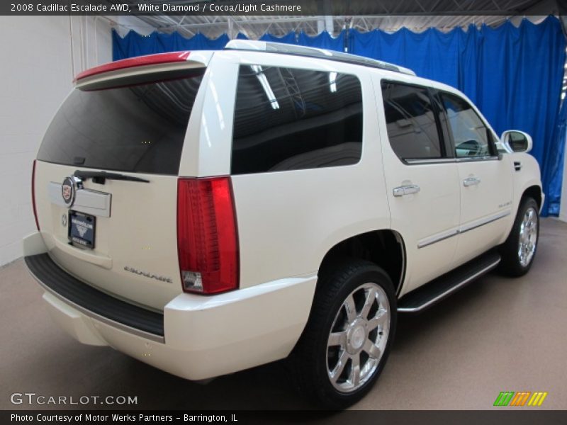 White Diamond / Cocoa/Light Cashmere 2008 Cadillac Escalade AWD