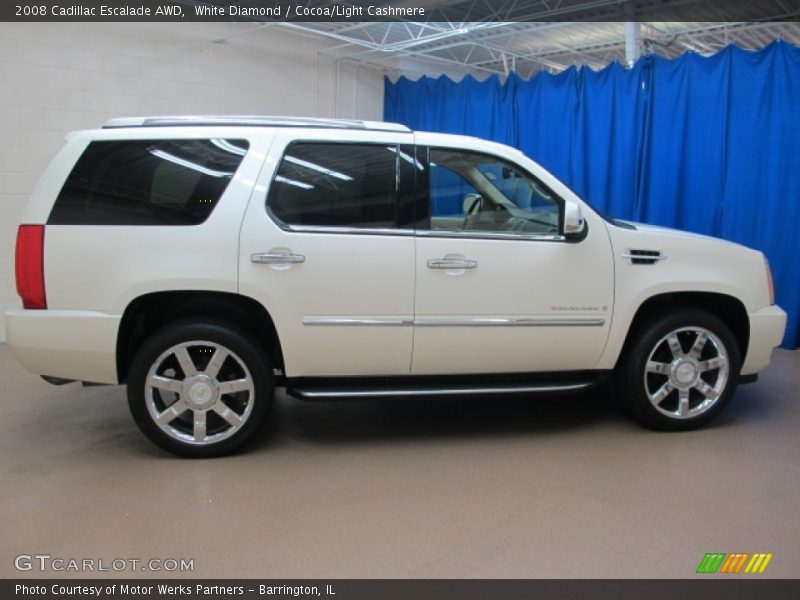 White Diamond / Cocoa/Light Cashmere 2008 Cadillac Escalade AWD