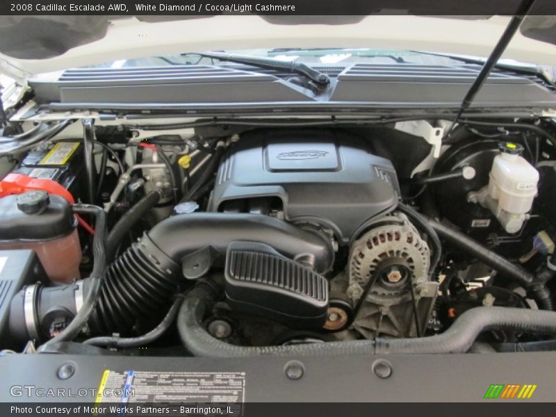 White Diamond / Cocoa/Light Cashmere 2008 Cadillac Escalade AWD