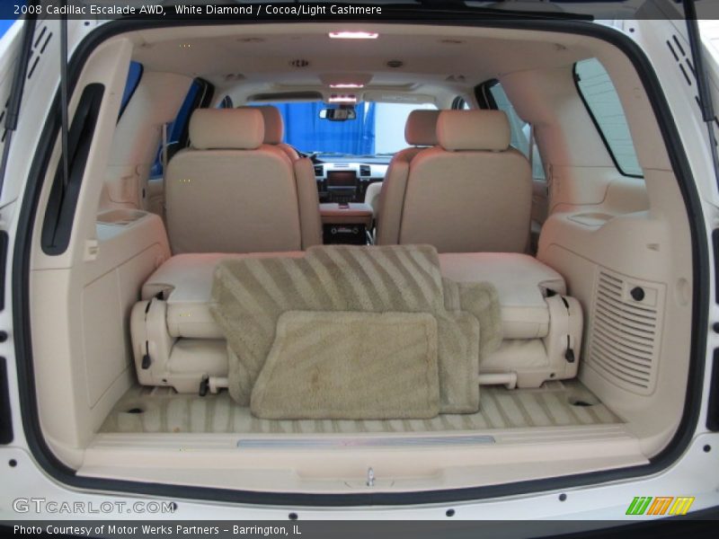 White Diamond / Cocoa/Light Cashmere 2008 Cadillac Escalade AWD