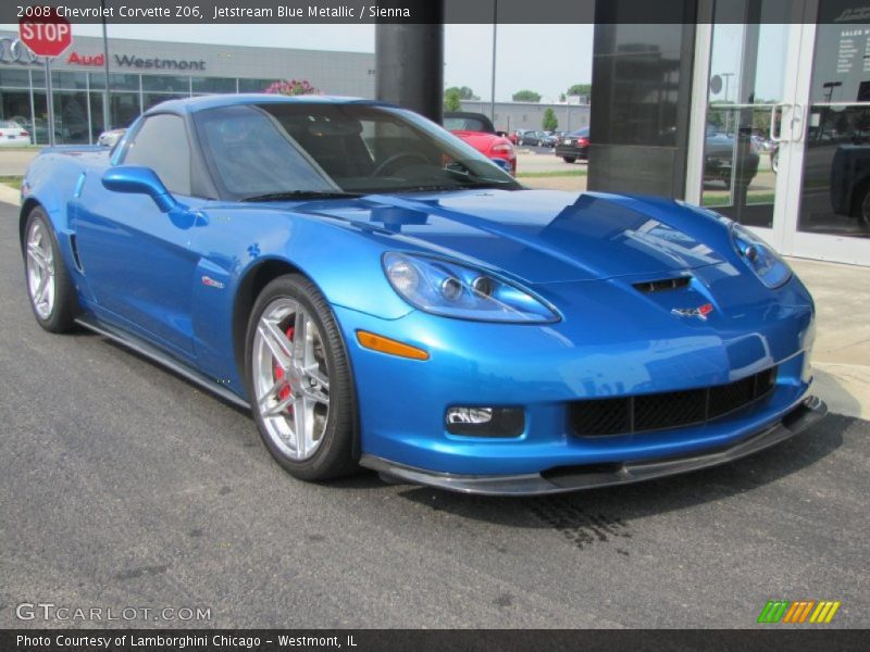 Jetstream Blue Metallic / Sienna 2008 Chevrolet Corvette Z06
