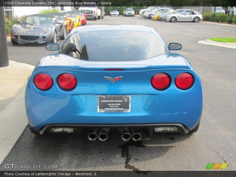 Jetstream Blue Metallic / Sienna 2008 Chevrolet Corvette Z06