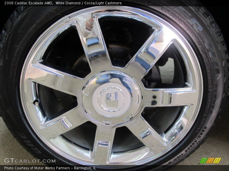 White Diamond / Cocoa/Light Cashmere 2008 Cadillac Escalade AWD