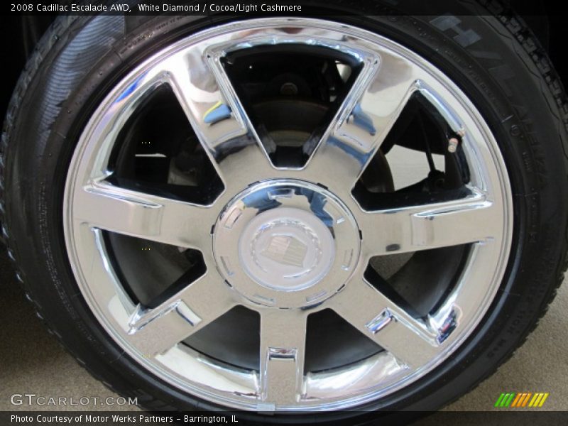 White Diamond / Cocoa/Light Cashmere 2008 Cadillac Escalade AWD