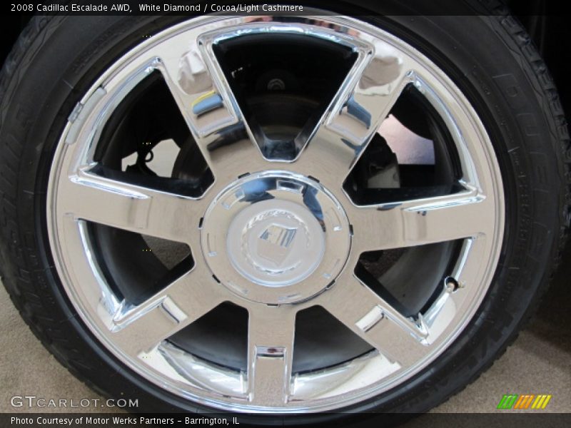 White Diamond / Cocoa/Light Cashmere 2008 Cadillac Escalade AWD