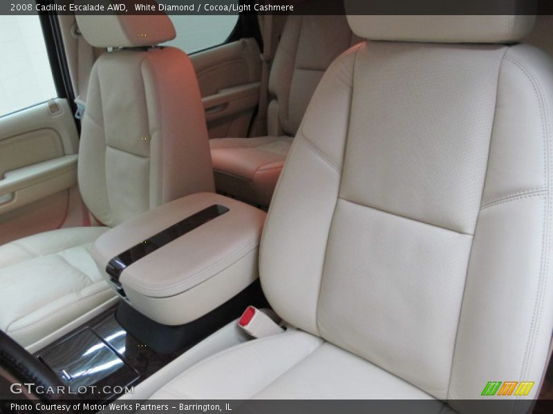 White Diamond / Cocoa/Light Cashmere 2008 Cadillac Escalade AWD
