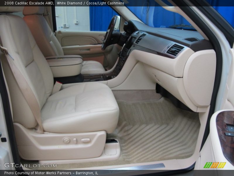 White Diamond / Cocoa/Light Cashmere 2008 Cadillac Escalade AWD