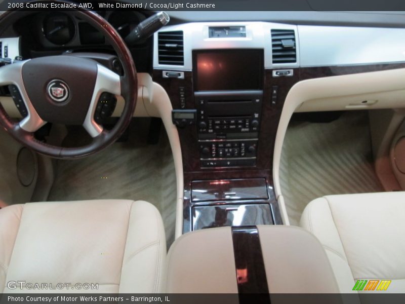 White Diamond / Cocoa/Light Cashmere 2008 Cadillac Escalade AWD