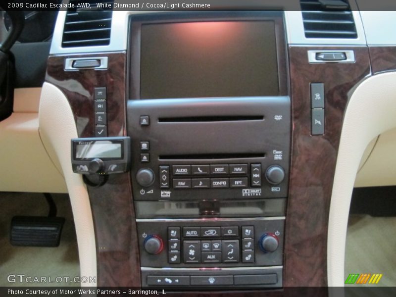 White Diamond / Cocoa/Light Cashmere 2008 Cadillac Escalade AWD