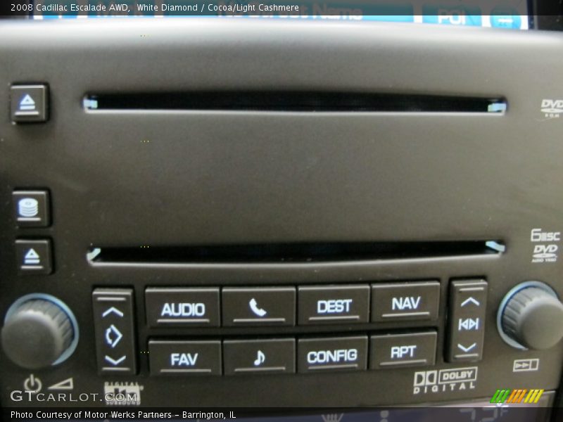 White Diamond / Cocoa/Light Cashmere 2008 Cadillac Escalade AWD