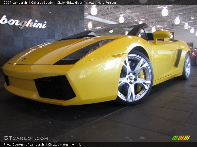 Giallo Midas (Pearl Yellow) / Nero Perseus 2007 Lamborghini Gallardo Spyder