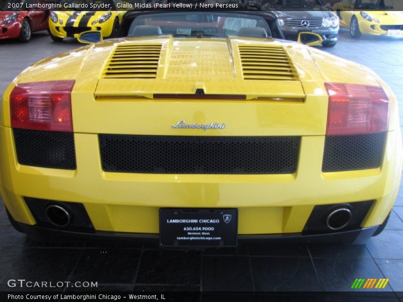 Giallo Midas (Pearl Yellow) / Nero Perseus 2007 Lamborghini Gallardo Spyder