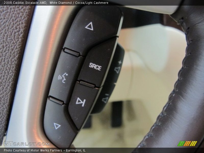 White Diamond / Cocoa/Light Cashmere 2008 Cadillac Escalade AWD