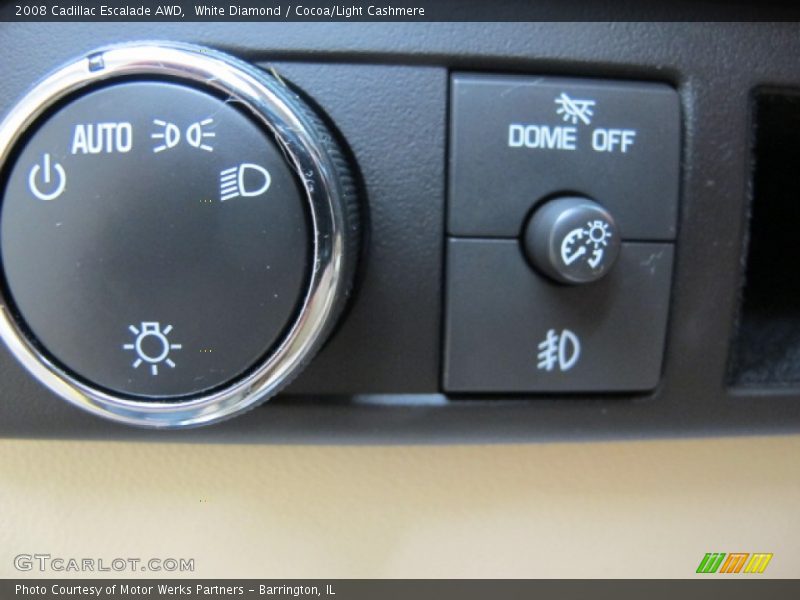 White Diamond / Cocoa/Light Cashmere 2008 Cadillac Escalade AWD